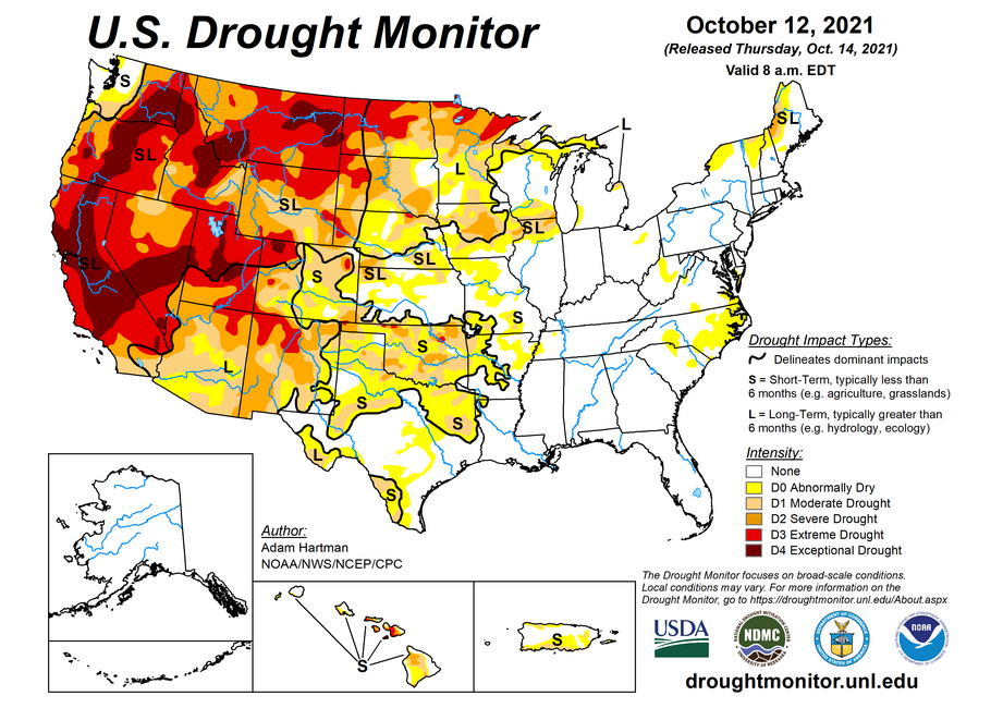 Map Drought Monitor 12th